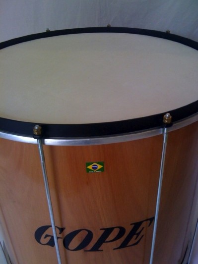 Surdo 20inx 20in wood w/ calfskin top drum