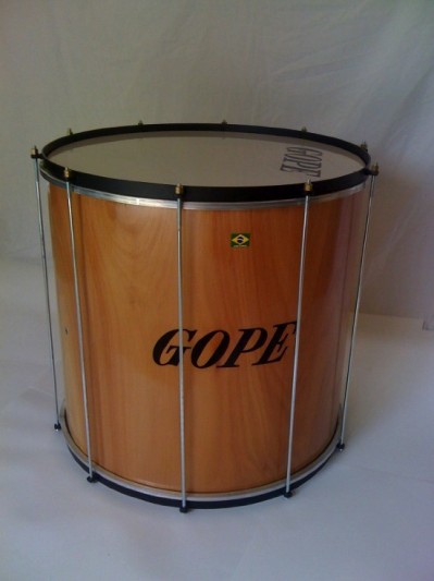 Brazilian Surdo Drum 20in wood w/ plastic head.