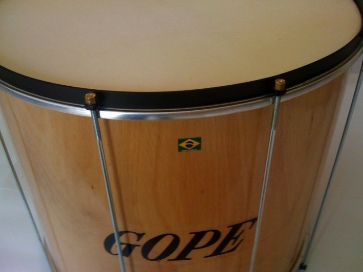 Surdo 22in x 20in wood drum with Calfskin top and mylar bottom